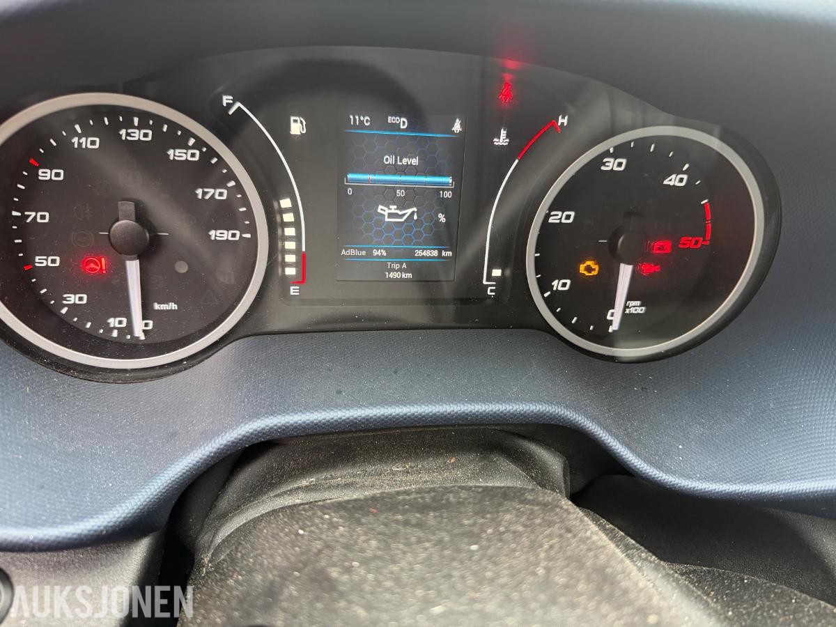 2020 IVECO DAILY 35S16 SKAPBIL, 19M³, 8 PALLERS, BAKLØFTER, MOTORHAVARI`