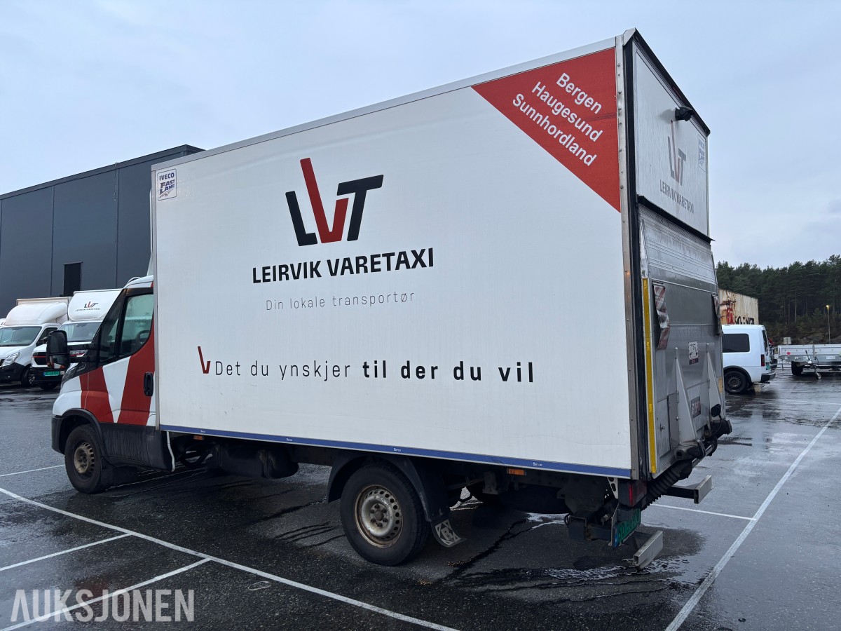 2020 IVECO DAILY 35S16 SKAPBIL, 19M³, 8 PALLERS, BAKLØFTER, MOTORHAVARI`