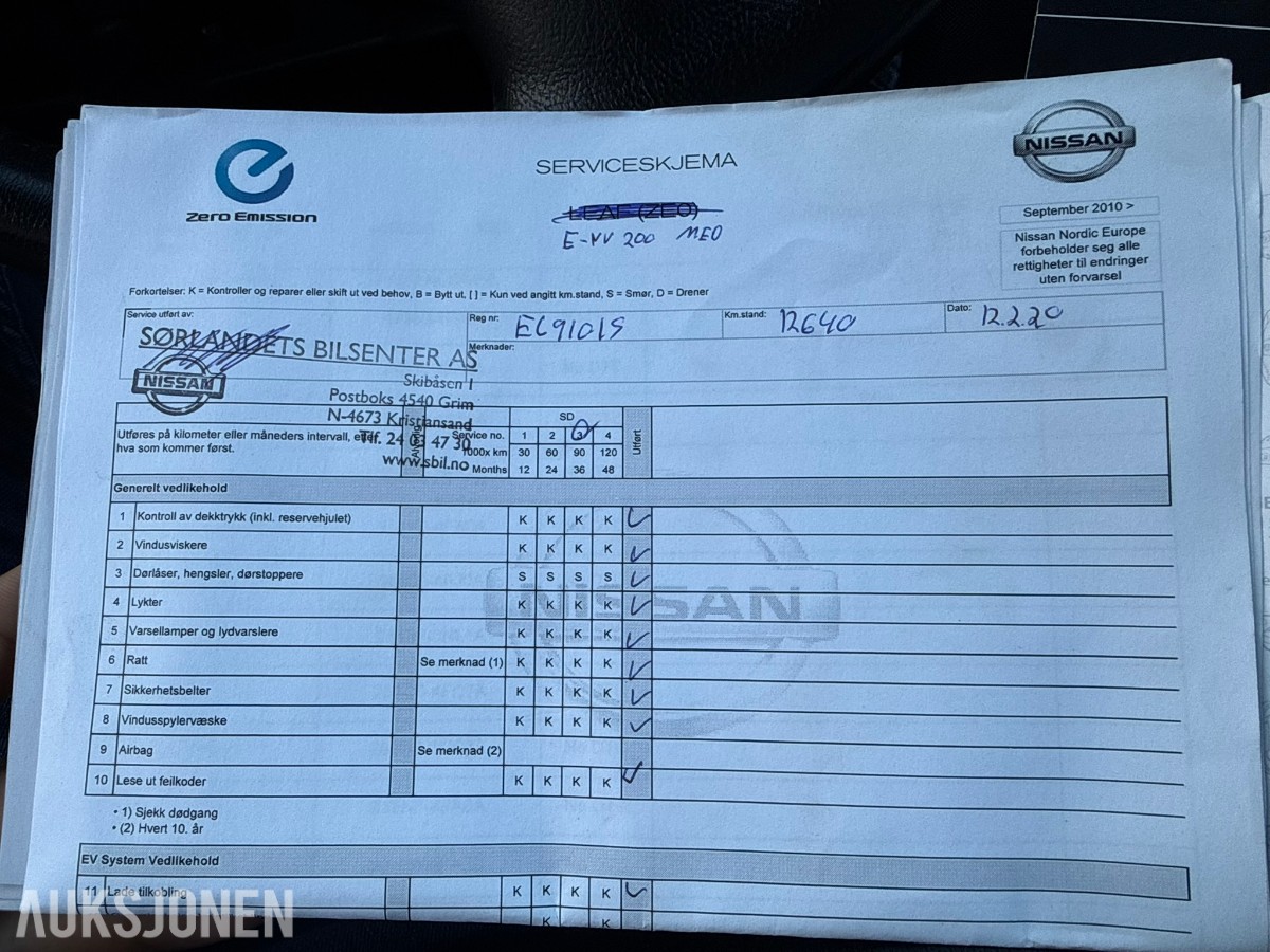 2016 Nissan e-NV200, E-NV200 KAMERA NAVI 22000 KM