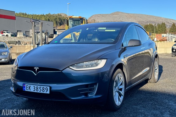 2017 Tesla Model X 90D 6-SETER GRATIS LADING ACC AUTOPILOT HENGERFESTE PREMIUM LYD& INT LUFT