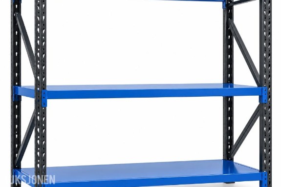 4 stk komplette Lagerreoler 200×60×200cm – Svart+blå 1200kg