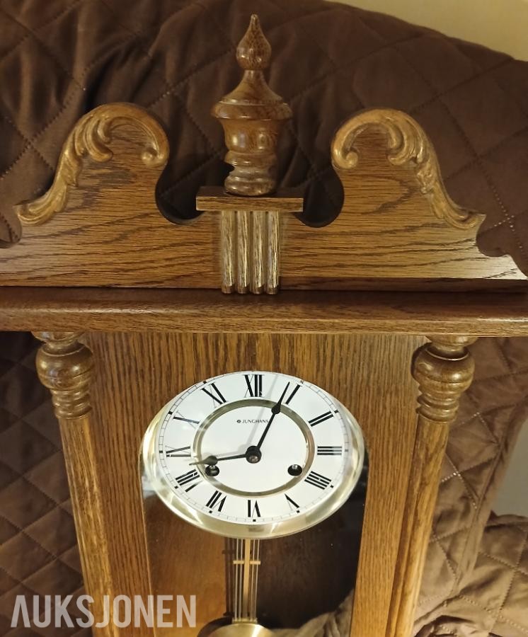 Klassisk Junghans regulator / veggur i eik wienerregulator
