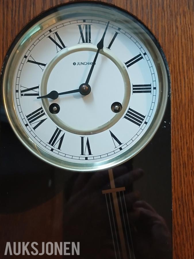 Klassisk Junghans regulator / veggur i eik wienerregulator