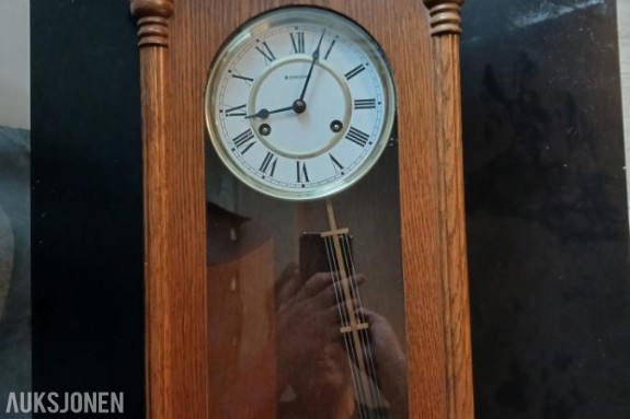 Klassisk Junghans regulator / veggur i eik wienerregulator