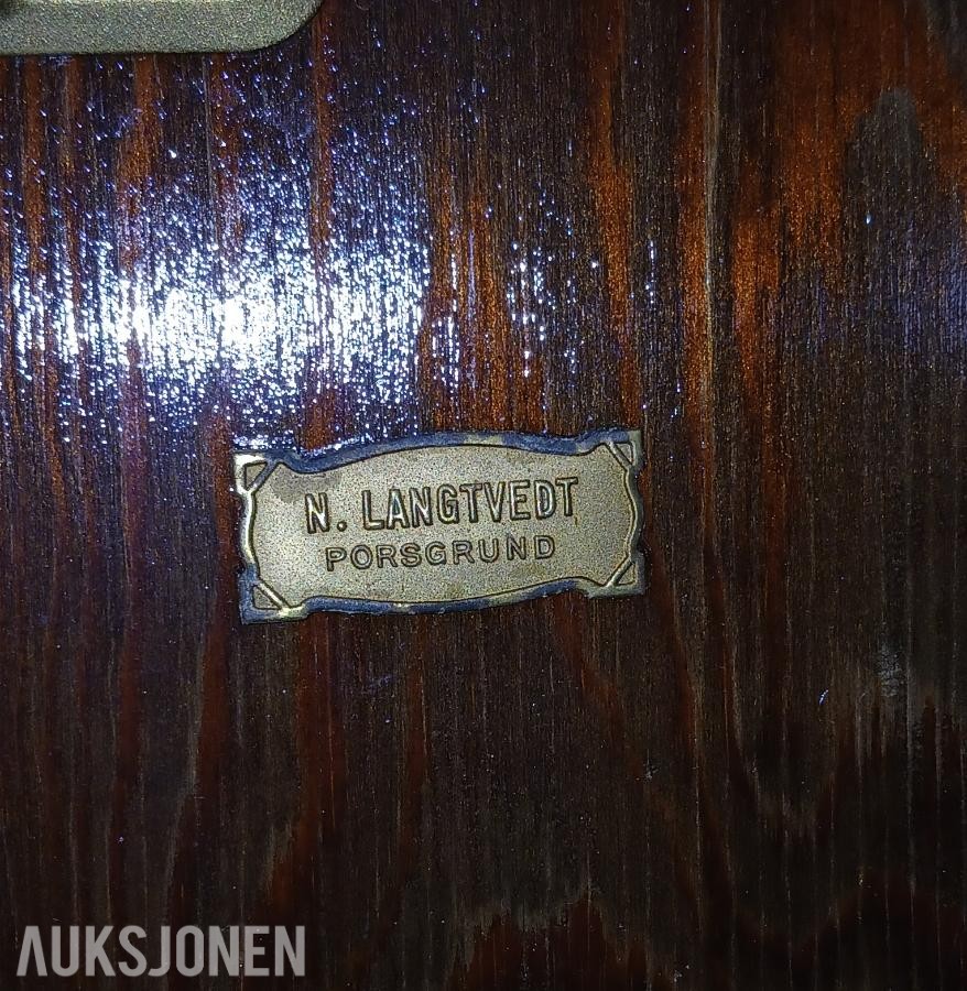 Flott antikk Westerstrand veggur / pendelur Art deco