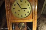 Flott antikk Westerstrand veggur / pendelur Art deco