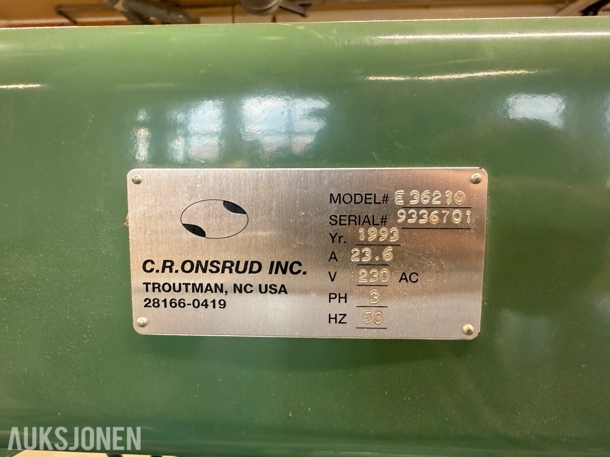 1993 C.R. Onsrud 36210 Inverted Router / Industriell invertert pinnefres
