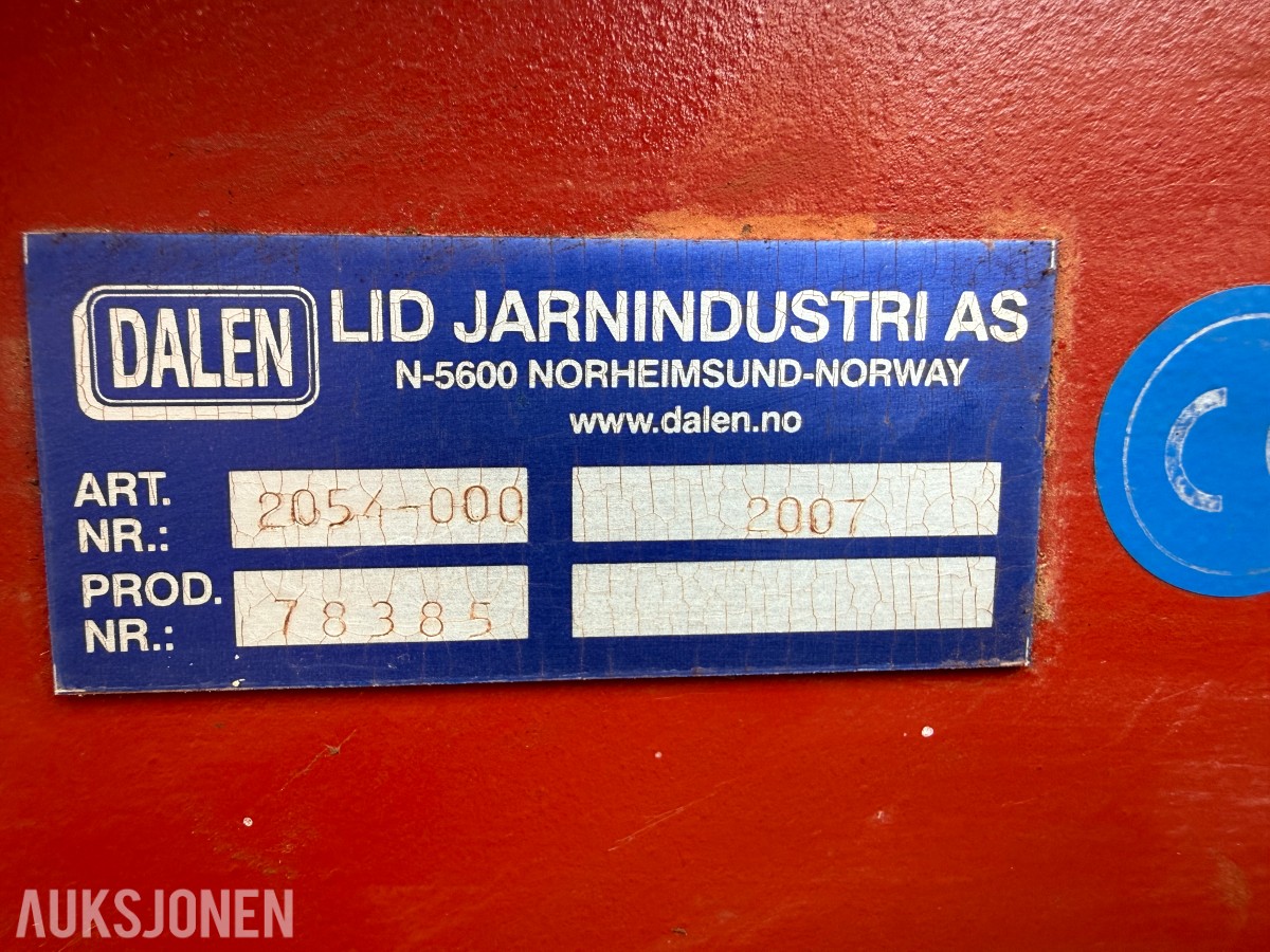 2007 Dalen 2054-KHS vedmaskin - transportband - trefasemotor BEVI