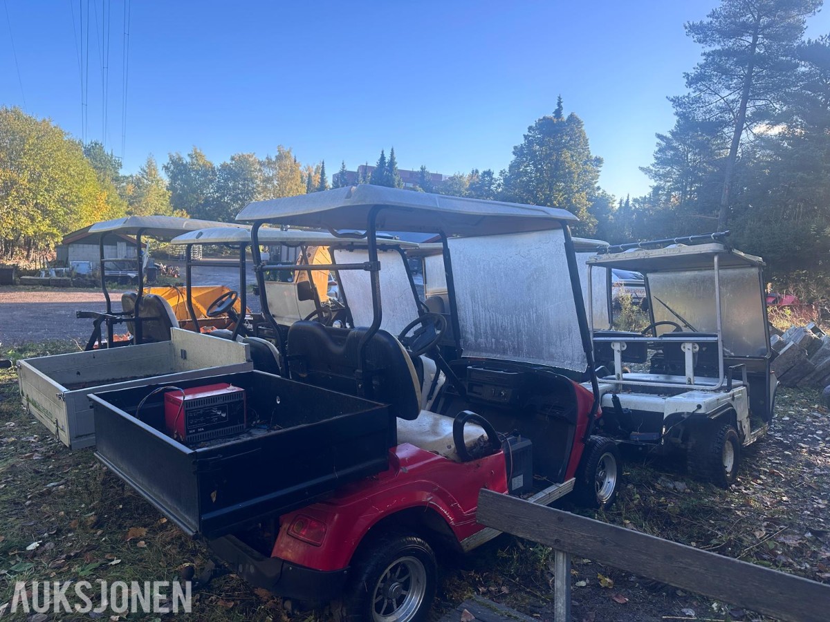 Flere Melex golfbiler/arbeidsvogner – selges samlet som reparasjonsobjekter