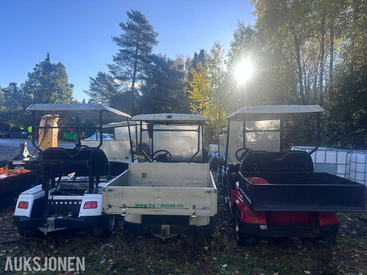 Flere Melex golfbiler/arbeidsvogner – selges samlet som reparasjonsobjekter