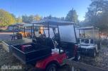 Flere Melex golfbiler/arbeidsvogner – selges samlet som reparasjonsobjekter