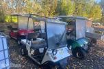 Flere Melex golfbiler/arbeidsvogner – selges samlet som reparasjonsobjekter