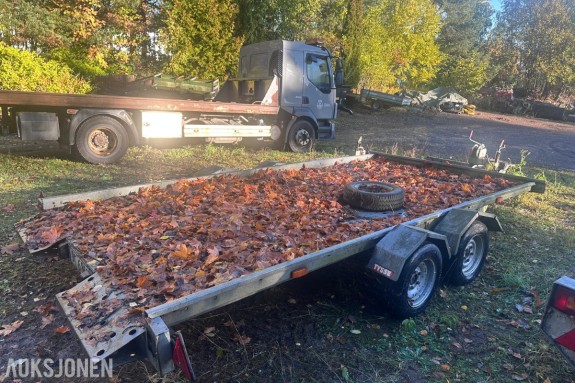 2002 Tysse tandemtilhenger – 2600 kg – tippbart plan og vinsj