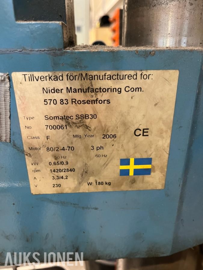 2006 Somatec SSB30 søyleboremaskin -- reparasjonsprosjekt