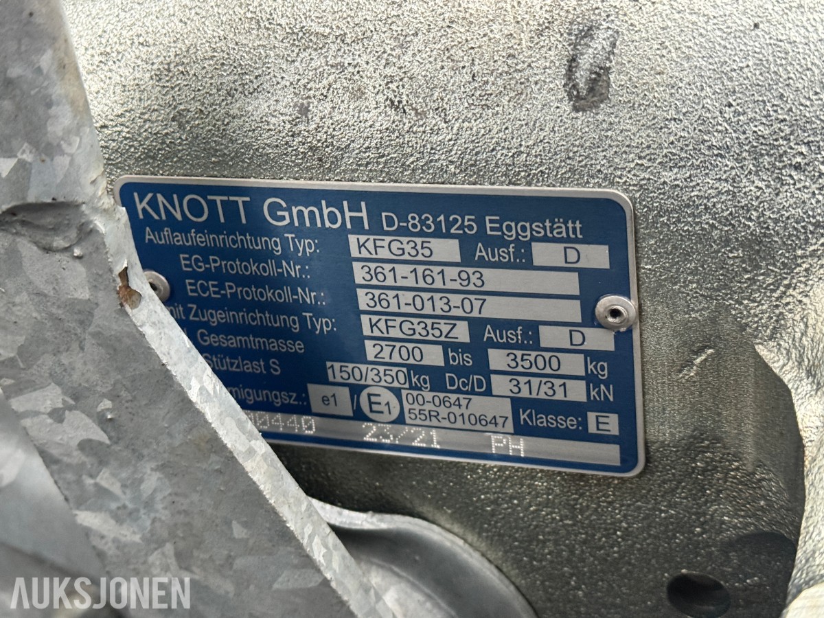 2022 Ifor Williams BV126G Skaphenger - 2390kg nyttelast 