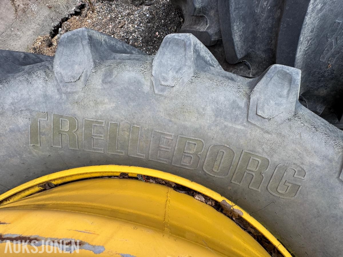 Trelleborg TM800, 650/65R42 dekk med felg til tvillinghjul, 2 stk