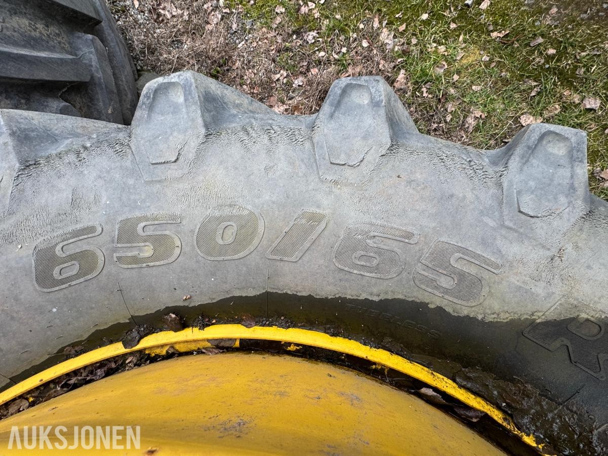 Trelleborg TM800, 650/65R42 dekk med felg til tvillinghjul, 2 stk