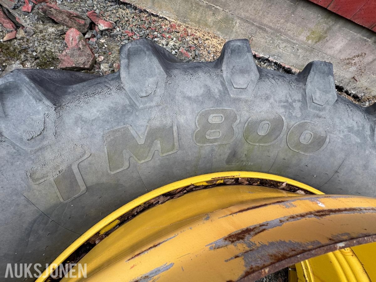 Trelleborg TM800, 650/65R42 dekk med felg til tvillinghjul, 2 stk