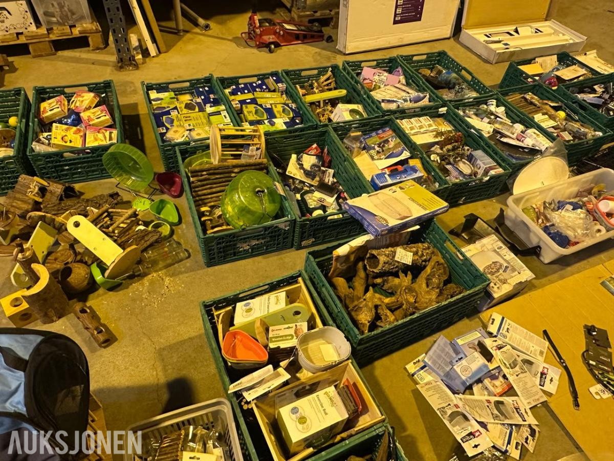 Varelager fra Dyrebutikk Diverse artikler