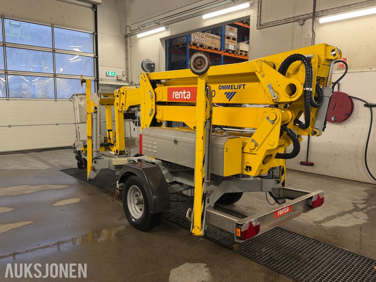 2018 Omme 1700EX tilhengerlift med 17 meter arbeidshøyde