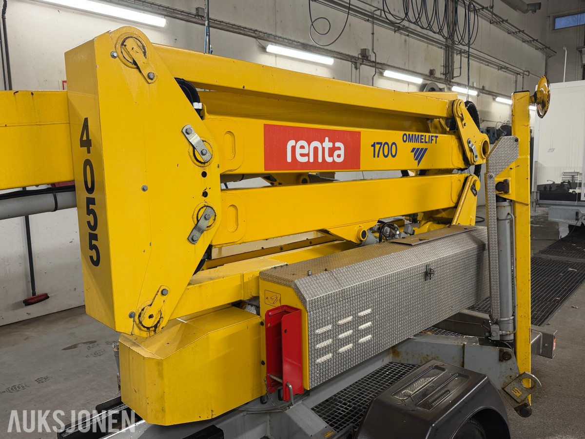 2018 Omme 1700EX tilhengerlift med 17 meter arbeidshøyde