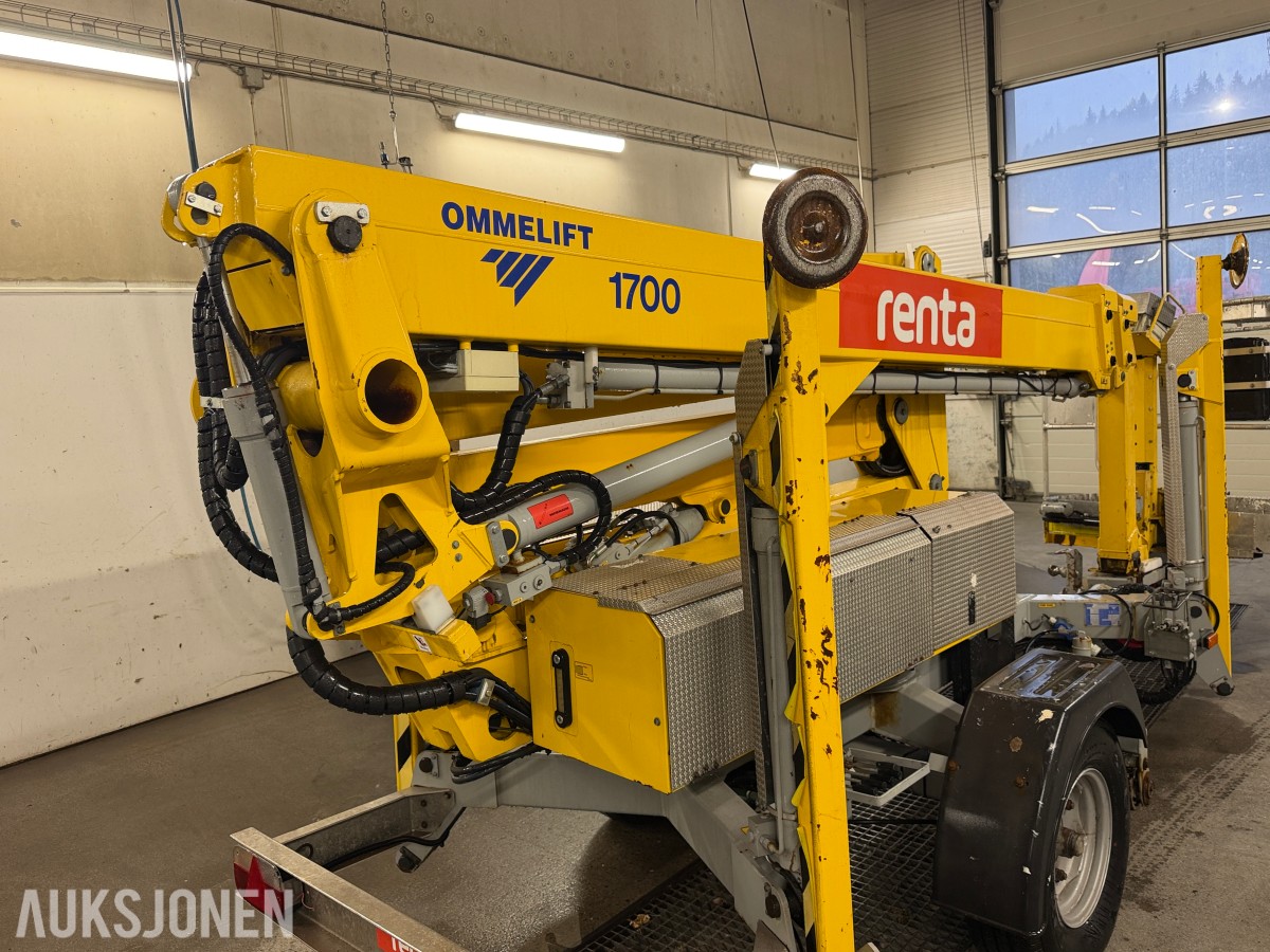 2018 Omme 1700EX tilhengerlift med 17 meter arbeidshøyde