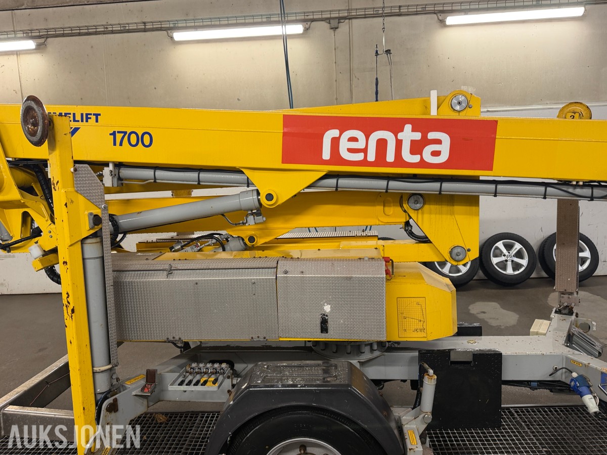 2018 Omme 1700EX tilhengerlift med 17 meter arbeidshøyde