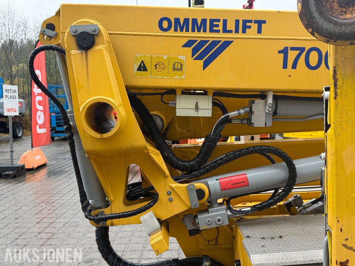 2018 Omme 1700EX tilhengerlift med 17 meter arbeidshøyde