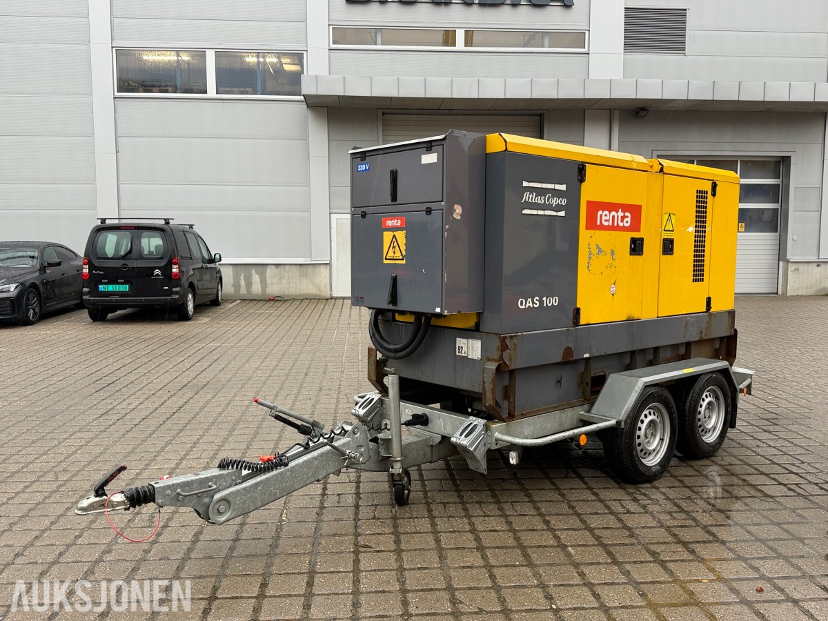 2016 Atlas Copco QAS 100 Strømaggregat – 100 KVA