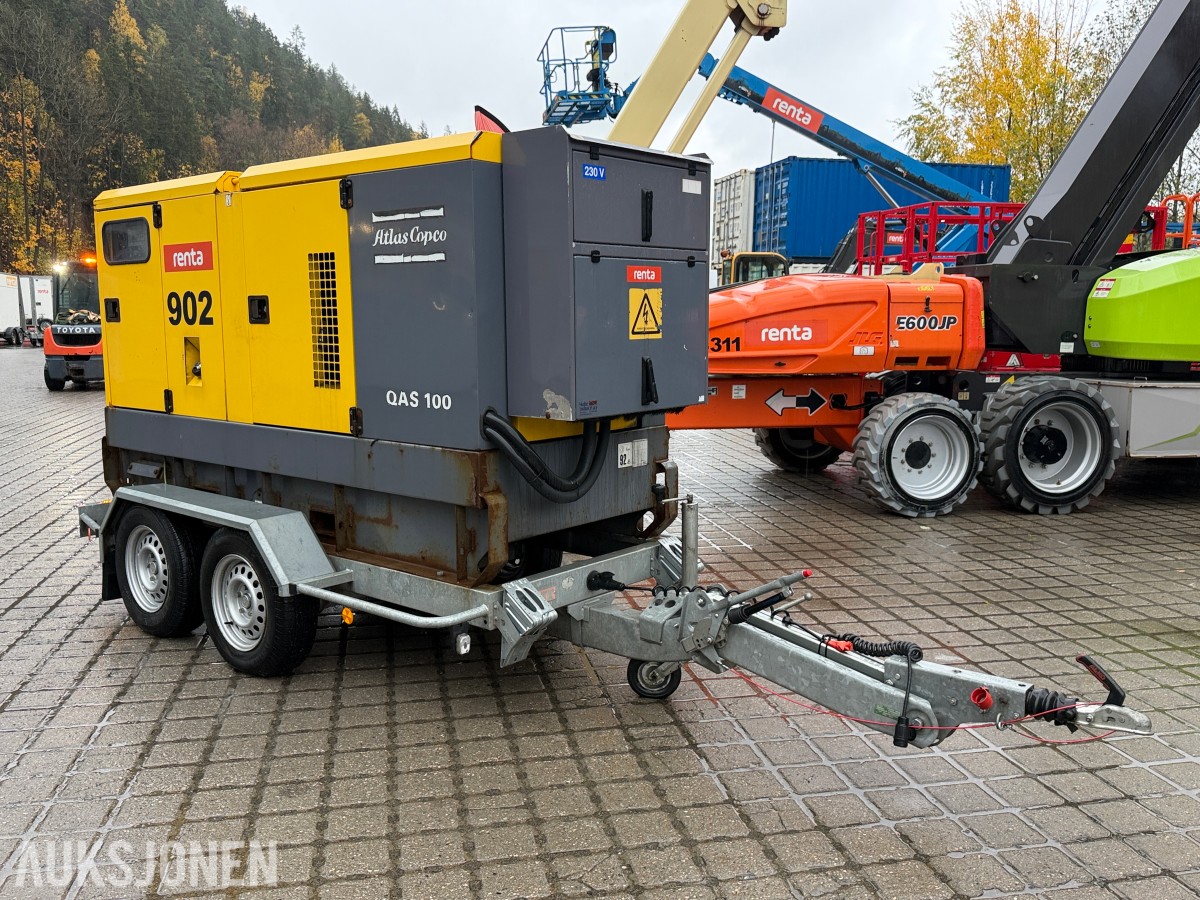 2016 Atlas Copco QAS 100 Strømaggregat – 100 KVA