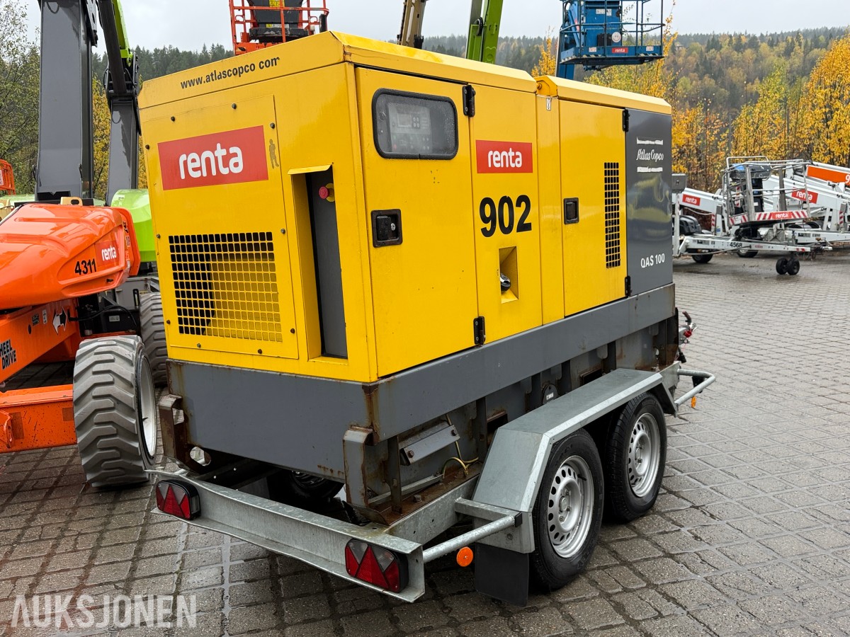 2016 Atlas Copco QAS 100 Strømaggregat – 100 KVA