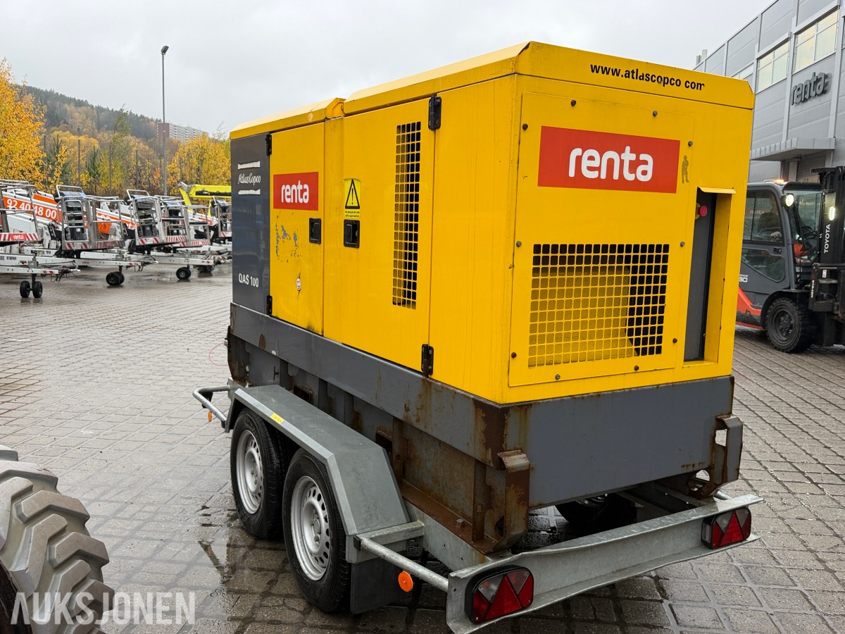 2016 Atlas Copco QAS 100 Strømaggregat – 100 KVA