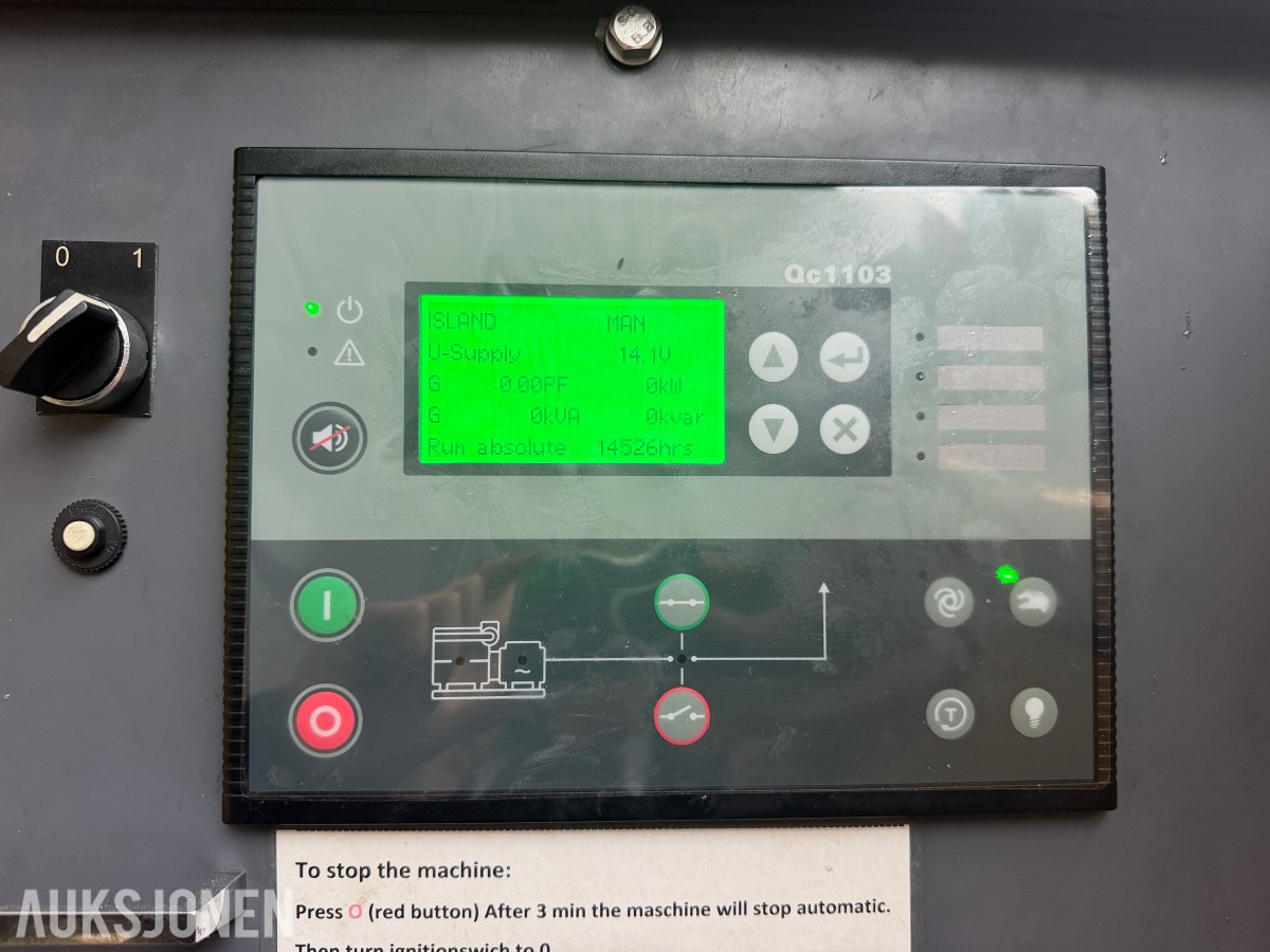 2016 Atlas Copco QAS 100 Strømaggregat – 100 KVA