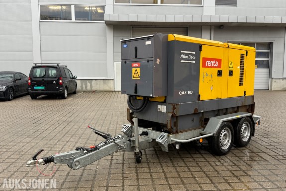 2016 Atlas Copco QAS 100 Strømaggregat – 100 KVA