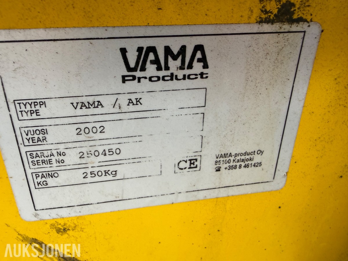 2002 VAMA AK Stikkeopptaker, repobjekt defekt.
