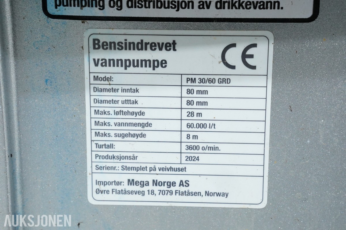 Hyundai inverteraggregat og bensindrevne vannpumper fra Gebe og Cocraft