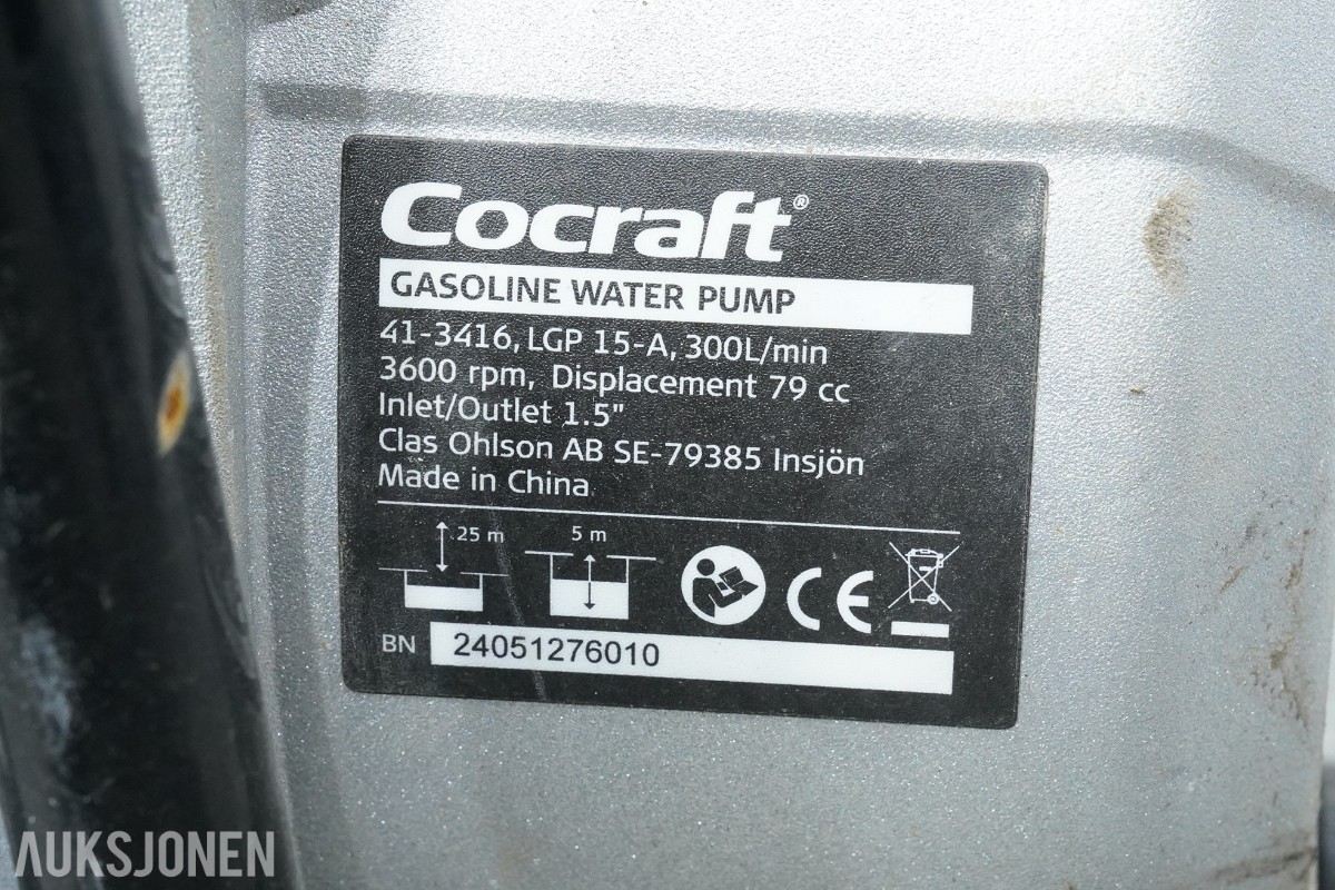 Hyundai inverteraggregat og bensindrevne vannpumper fra Gebe og Cocraft