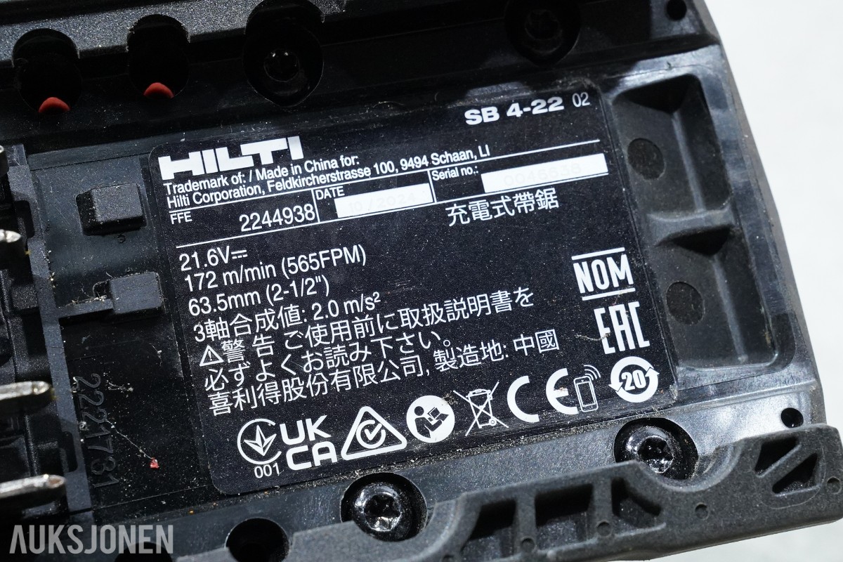 Parti Hilti verktøy med DX 76, SB 4-22, SD 2500