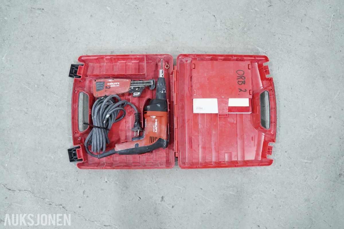 Parti Hilti verktøy med DX 76, SB 4-22, SD 2500
