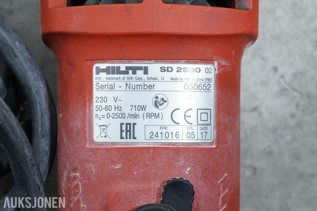 Parti Hilti verktøy med DX 76, SB 4-22, SD 2500