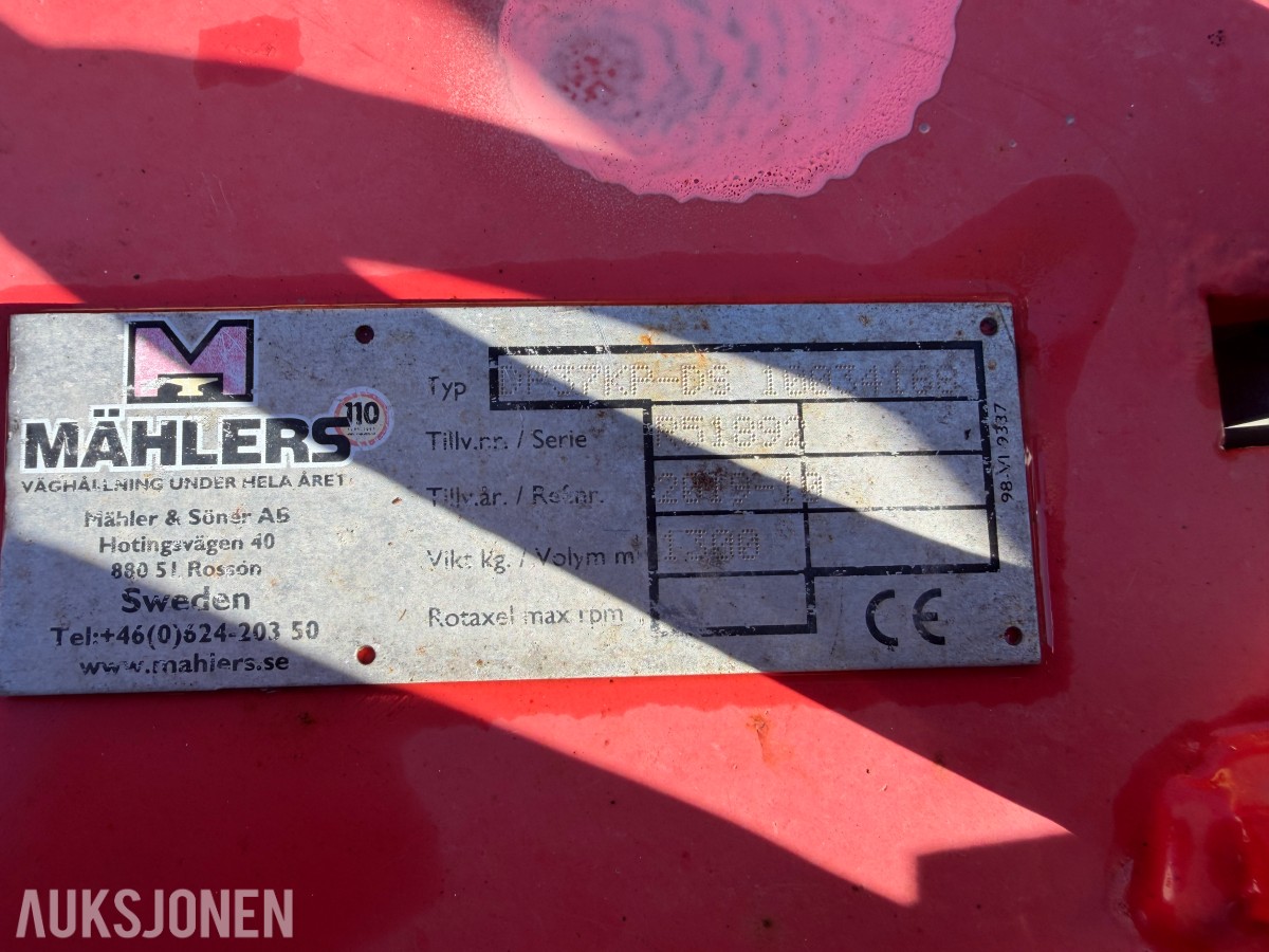 2019 Mählers Rossö DP37 Diagonalplog - Ingen Minstepris!