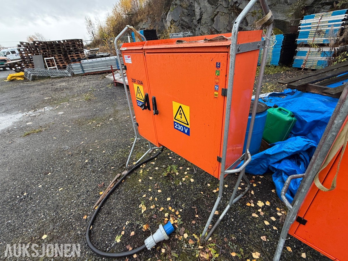 Holte Industri ZSF 125A RH byggestrømskap – 125 A / 230 V