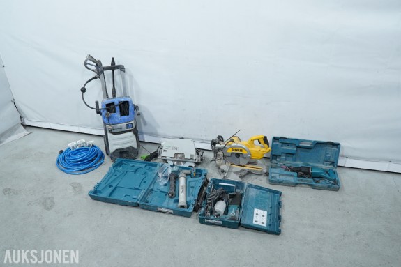 Verktøyparti med Festool, DeWalt og Makita 