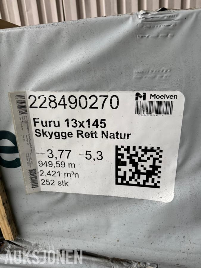 1 PAKKE FURU 13x145 Skygge Rett Natur
