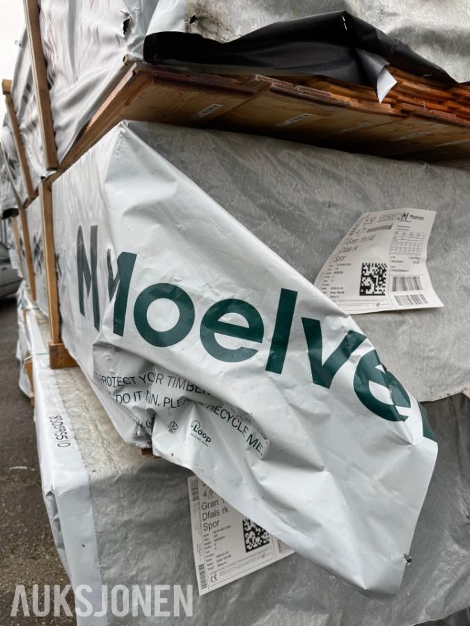 1 PAKKE KLEDNING DOBBELT FALS RETTKANT MED SPOR