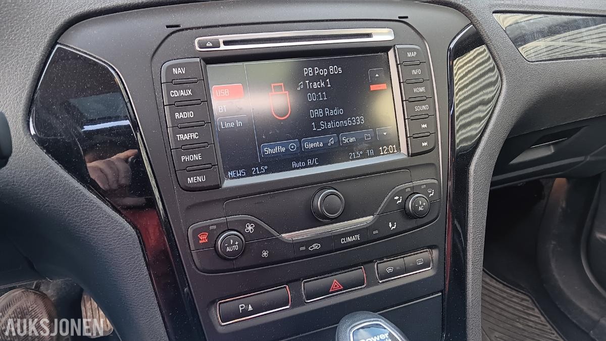 2012 MONDEO 2.0TDCi GHIA 140HK Automat St.vogn Webasto/Soltak/Klima/Krok, 172500km