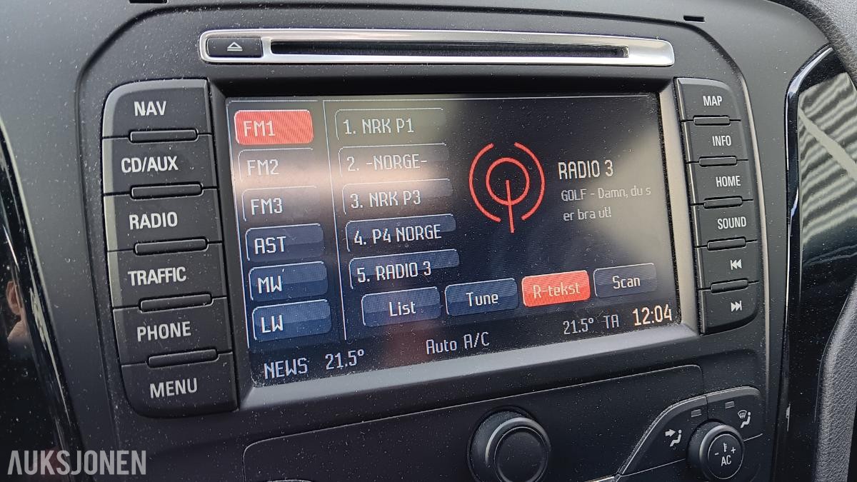 2012 MONDEO 2.0TDCi GHIA 140HK Automat St.vogn Webasto/Soltak/Klima/Krok, 172500km