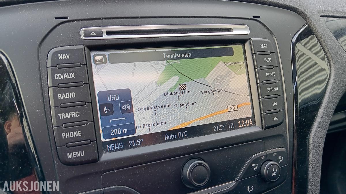 2012 MONDEO 2.0TDCi GHIA 140HK Automat St.vogn Webasto/Soltak/Klima/Krok, 172500km
