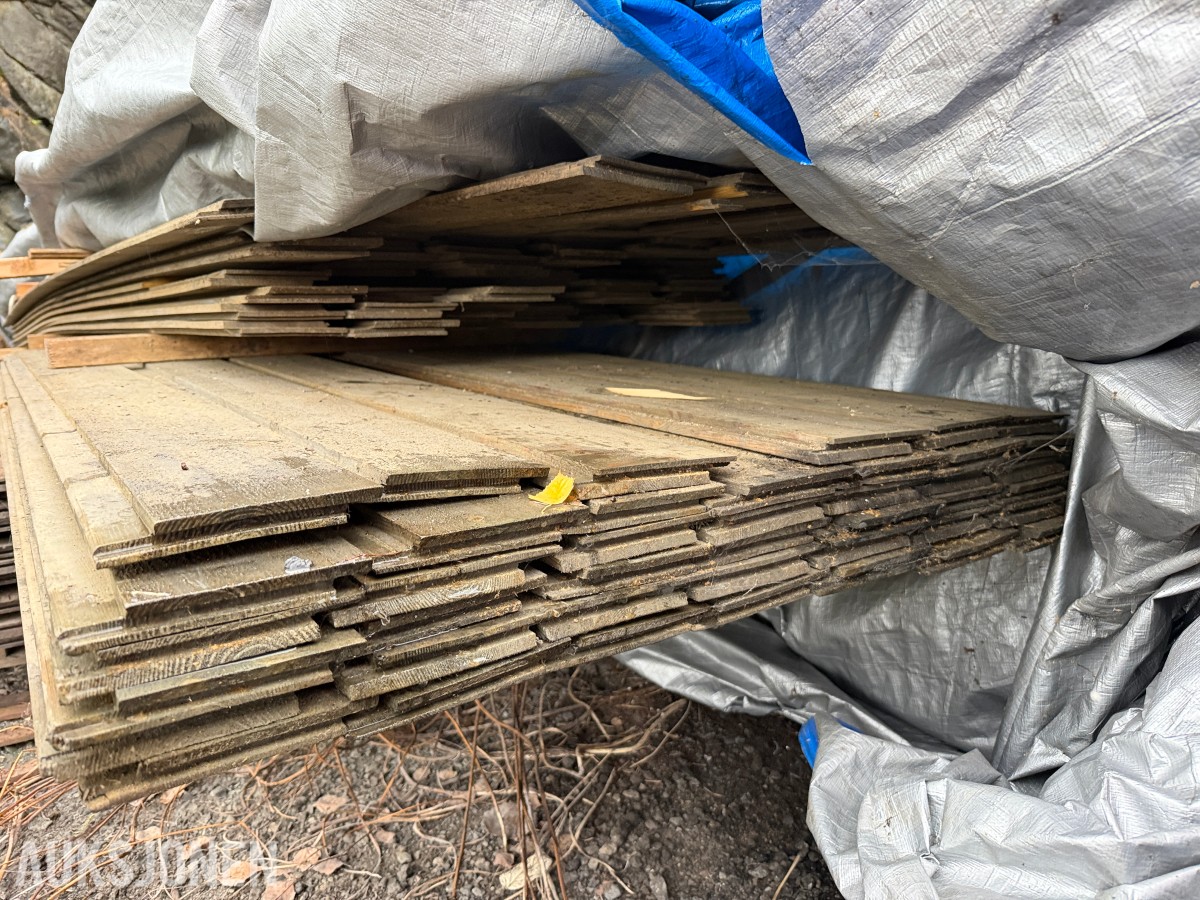 Materialpakke - 19x145 stående dobbelfals rettkant - ca. 600 løpemeter