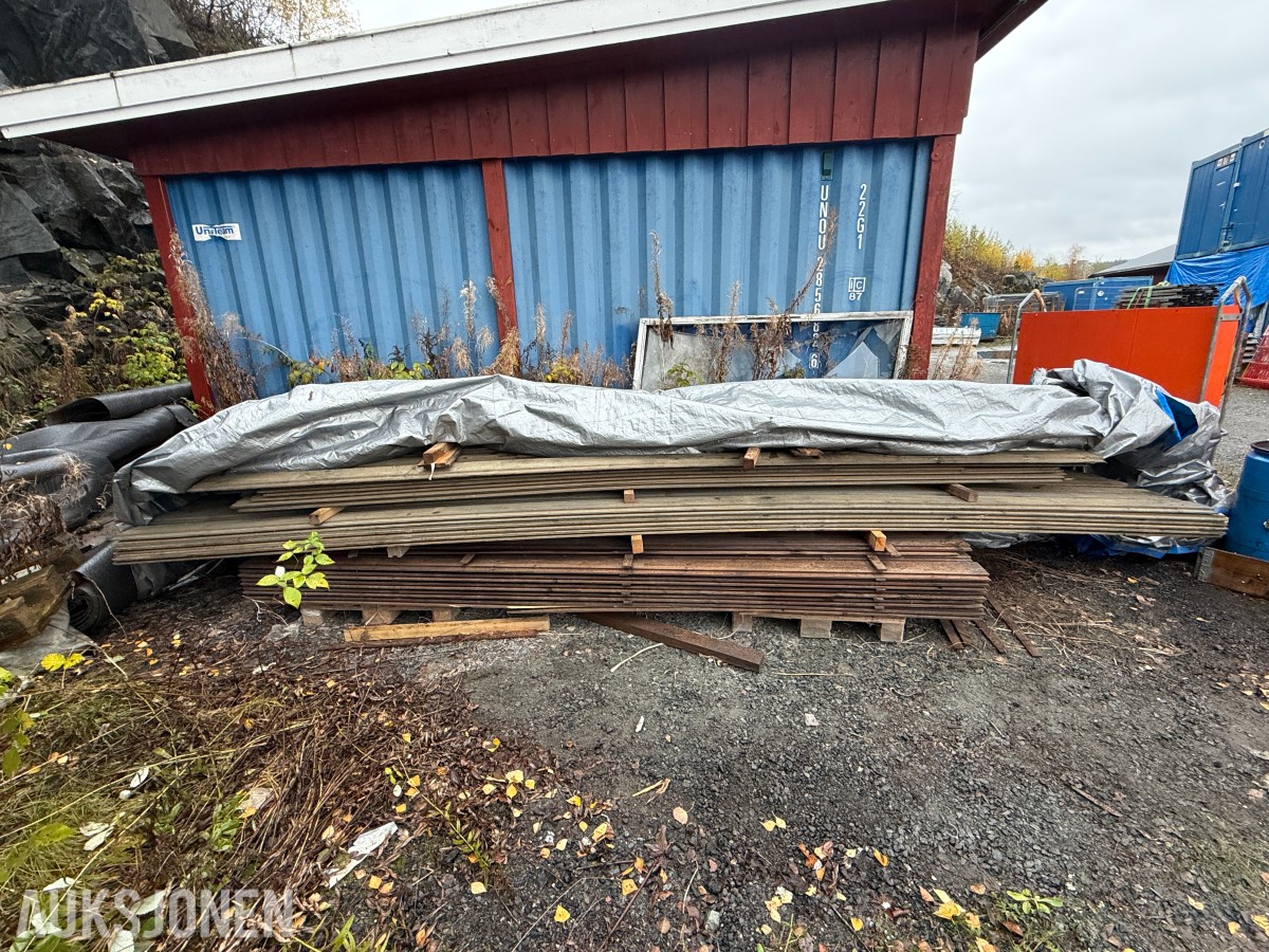 Materialpakke - 19x145 stående dobbelfals rettkant - ca. 600 løpemeter